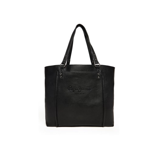 Pepe Jeans Torebka Bellamie Code PL0300005 Czarny ze sklepu MODIVO w kategorii Torby Shopper bag - zdjęcie 185776697