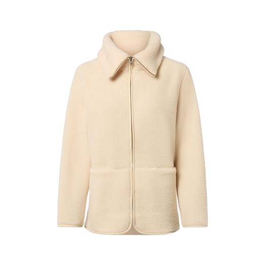 soyaconcept® Damska kurtka z pluszowym futerkiem - Onyx Kobiety écru jednolity ze sklepu vangraaf w kategorii Bluzy damskie - zdjęcie 185777608