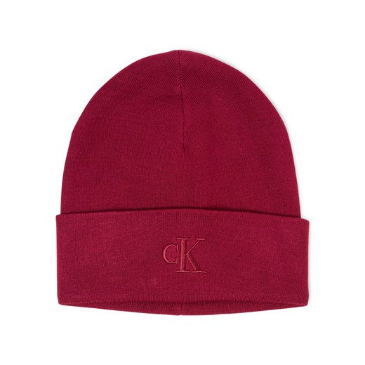 Calvin Klein Czapka damska Kobiety bordowy jednolity ze sklepu vangraaf w kategorii Czapki zimowe damskie - zdjęcie 185777726