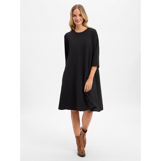 soyaconcept® Sukienka damska - Banu Kobiety czarny jednolity ze sklepu vangraaf w kategorii Sukienki - zdjęcie 185777757