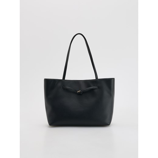 Reserved - Torebka shopper - czarny ze sklepu Reserved w kategorii Torebki damskie - zdjęcie 185778445