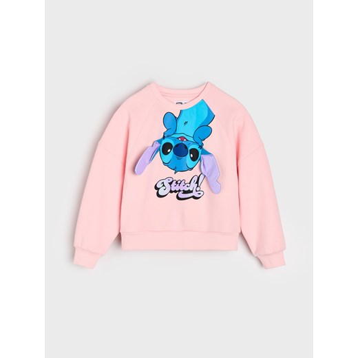 Sinsay - Bluza z elementami 3D Stitch - różowy Sinsay 110 (4-5 l) Sinsay