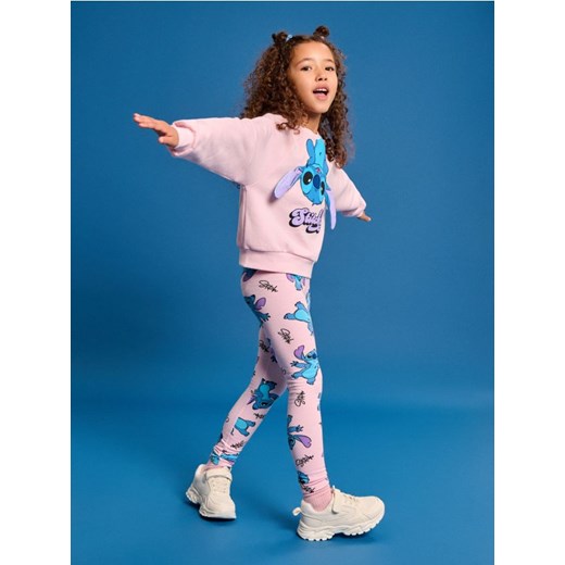 Sinsay - Bluza z elementami 3D Stitch - różowy Sinsay 104 (3-4 l) Sinsay