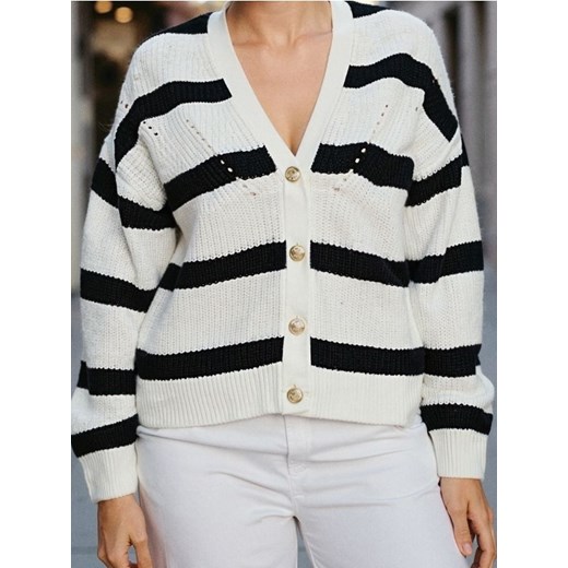 Sinsay - Kardigan z ozdobnymi guzikami - wielobarwny ze sklepu Sinsay w kategorii Swetry damskie - zdjęcie 185779457