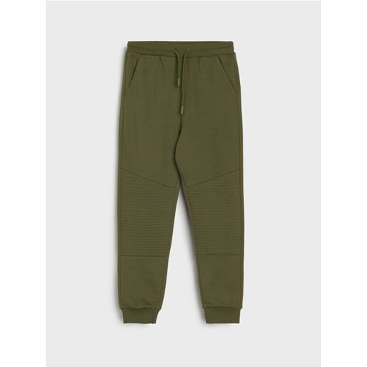 Sinsay - Spodnie slim z ozdobnymi przeszyciami - khaki - id: 978FS-87X - marki Sinsay - 185779525 Sinsay - Spodnie slim z ozdobnymi przeszyciami - khaki ze sklepu Sinsay w kategorii Spodnie chłopięce - zdjęcie 185779525