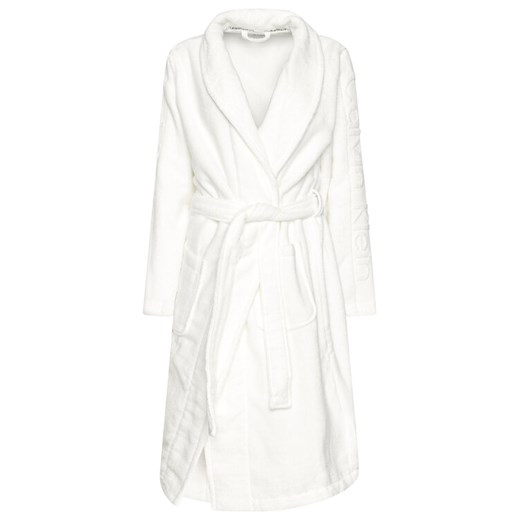 Calvin Klein Underwear Szlafrok Robe 000EW1159E Biały ze sklepu MODIVO w kategorii Szlafroki damskie - zdjęcie 185779918
