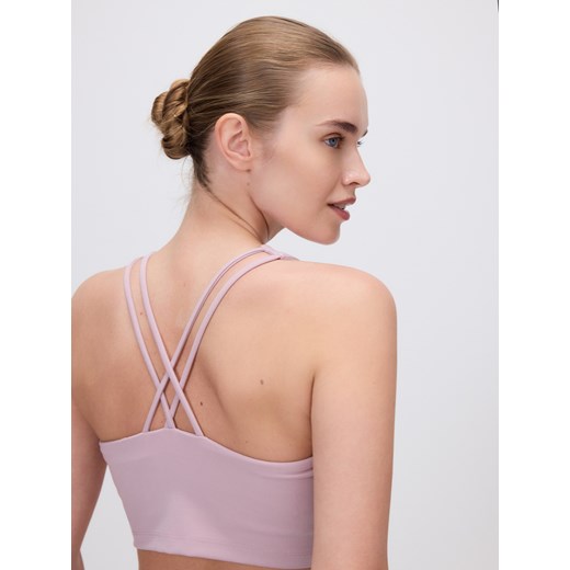 Reserved - Sportowy top - brudny róż ze sklepu Reserved w kategorii Bluzki damskie - zdjęcie 185780975