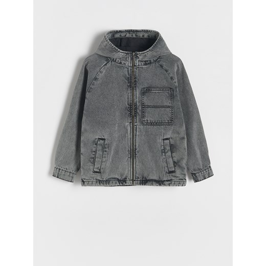 Reserved - Denimowa koszula oversize - czarny ze sklepu Reserved w kategorii Kurtki chłopięce - zdjęcie 185780979