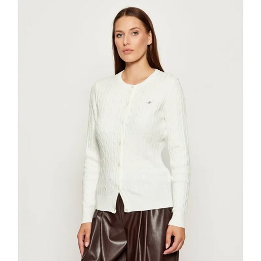 Gant Kardigan | Slim Fit | stretch ze sklepu Gomez Fashion Store w kategorii Swetry damskie - zdjęcie 185781476