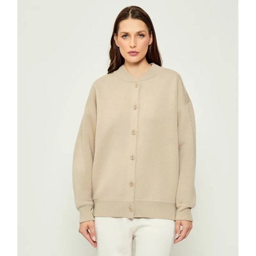 BOSS BLACK Wełniany kardigan Famirta | Relaxed fit ze sklepu Gomez Fashion Store w kategorii Swetry damskie - zdjęcie 185781495