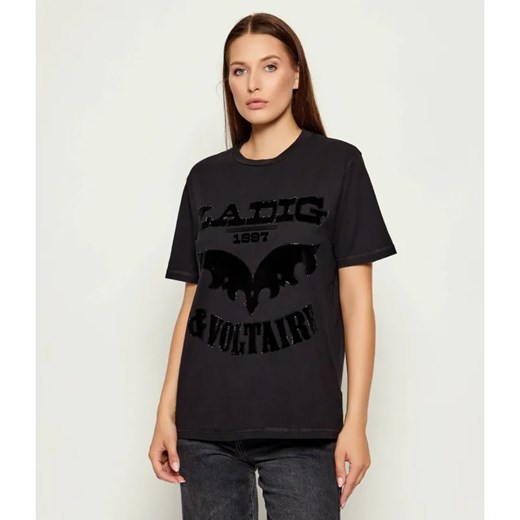 Zadig&Voltaire T-shirt EDWIN | Loose fit ze sklepu Gomez Fashion Store w kategorii Bluzki damskie - zdjęcie 185781525