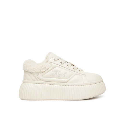 KARL LAGERFELD Sneakersy Kreeper Lo KL42312A Écru ze sklepu MODIVO w kategorii Buty sportowe damskie - zdjęcie 185783467