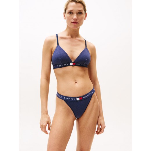 Tommy Hilfiger Biustonosz damski - trójkątny - usztywniany - na fiszbinach Kobiety Bawełna indygo marmurkowy ze sklepu vangraaf w kategorii Biustonosze - zdjęcie 185784255