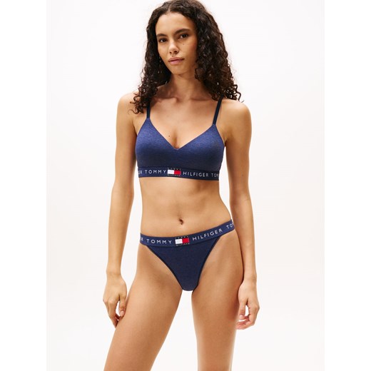 Tommy Hilfiger Gorset damski - usztywniany Kobiety Bawełna indygo marmurkowy ze sklepu vangraaf w kategorii Biustonosze - zdjęcie 185784259