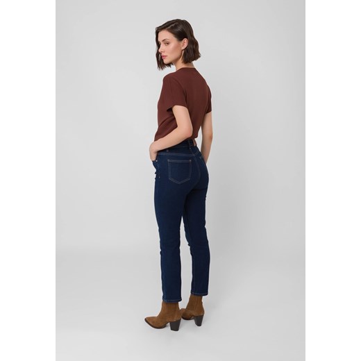 Jeansy slim fit w kolorze granatowym ze sklepu Molton w kategorii Jeansy damskie - zdjęcie 185784379