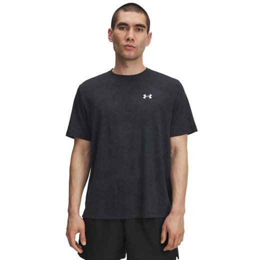 Męska koszulka treningowa Under Armour UA Tech Tee Pixelate - czarna ze sklepu Sportstylestory.com w kategorii T-shirty męskie - zdjęcie 185785048