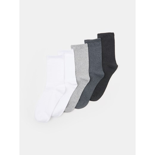 Sinsay - Skarpetki basic 5 pack - szary Sinsay 43/46 Sinsay