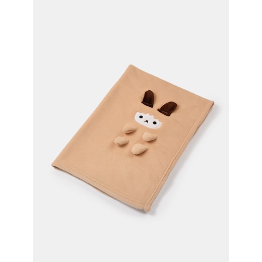 Sinsay - Koc niemowlęcy z motywem owcy - beżowy Sinsay One Size Sinsay
