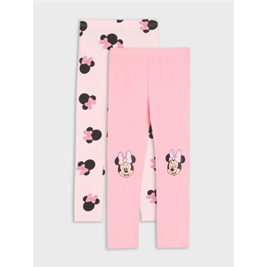 Sinsay - Legginsy 2 pack Minnie Mouse - różowy ze sklepu Sinsay w kategorii Spodnie dziewczęce - zdjęcie 185787256