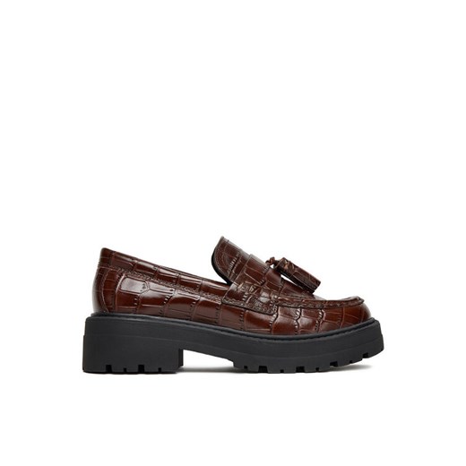 Loafersy Gino Rossi EO-HOX-12036 Brązowy ze sklepu eobuwie.pl w kategorii Lordsy damskie - zdjęcie 185788778