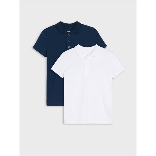Sinsay - Koszulki polo 2 pack - biały ze sklepu Sinsay w kategorii T-shirty chłopięce - zdjęcie 185791079