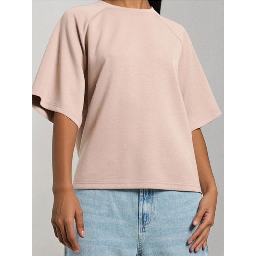 Sinsay - Bluza z domieszką wiskozy - brązowy ze sklepu Sinsay w kategorii Bluzy damskie - zdjęcie 185791085