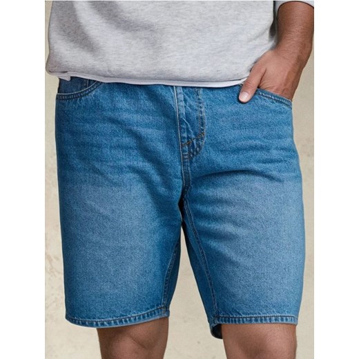 Sinsay - Szorty jeansowe jogger - niebieski ze sklepu Sinsay w kategorii Spodenki męskie - zdjęcie 185791097