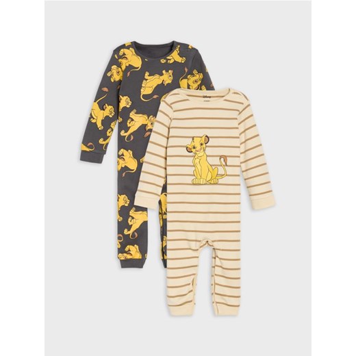 Sinsay - Śpiochy 2 pack The Lion King - kremowy ze sklepu Sinsay w kategorii Odzież dla niemowląt - zdjęcie 185791105