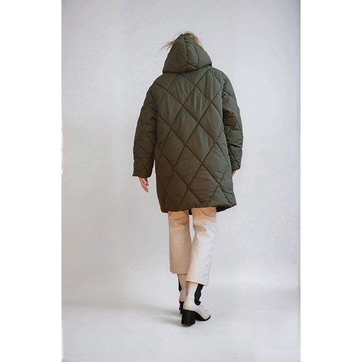 Monki Kurtka zimowa w kolorze khaki Monki XS okazja Limango Polska