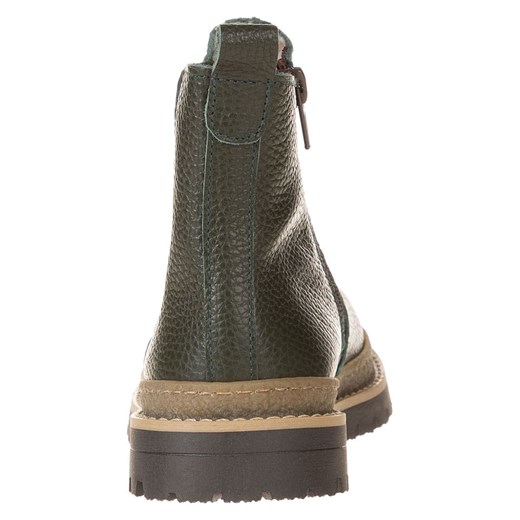 lamino Skórzane sztyblety w kolorze khaki Lamino 34 Limango Polska okazja