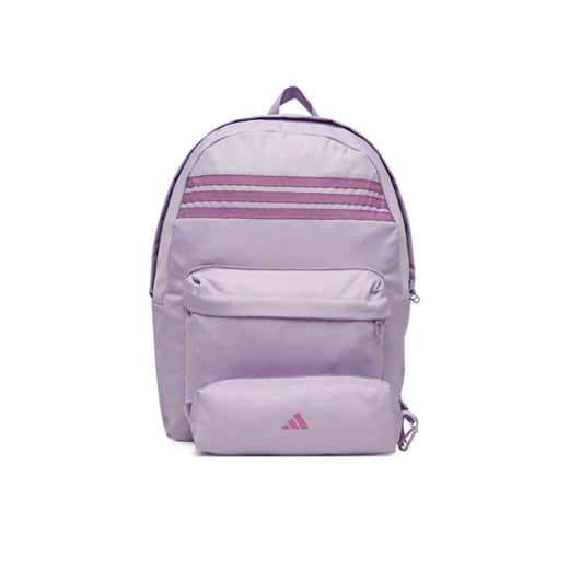 Plecak adidas Classic 3-Stripes Horizontal JZ3322 Fioletowy ze sklepu eobuwie.pl w kategorii Plecaki - zdjęcie 185792695