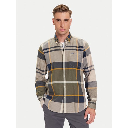 Barbour Koszula Dunoon MSH4980TN16 Zielony Regular Fit ze sklepu MODIVO w kategorii Koszule męskie - zdjęcie 185792848