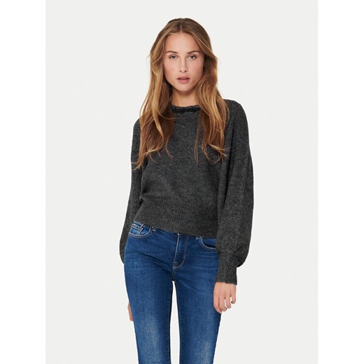 ONLY Sweter Elsa 15210667 Szary Regular Fit ze sklepu MODIVO w kategorii Swetry damskie - zdjęcie 185792879