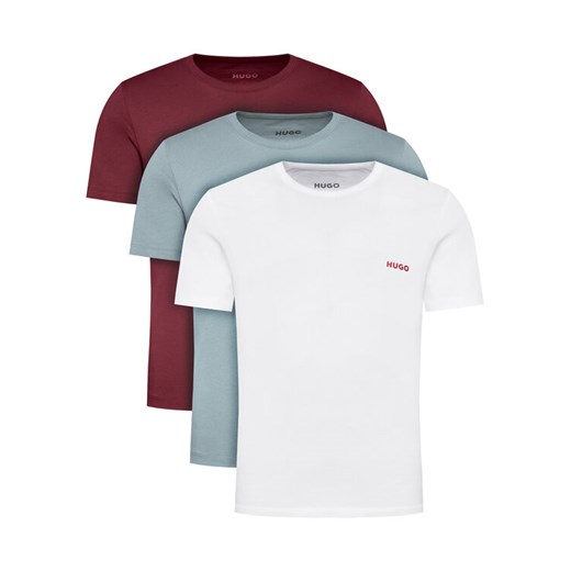 HUGO Komplet 3 t-shirtów 50532811 Kolorowy Regular Fit ze sklepu MODIVO w kategorii T-shirty męskie - zdjęcie 185792905