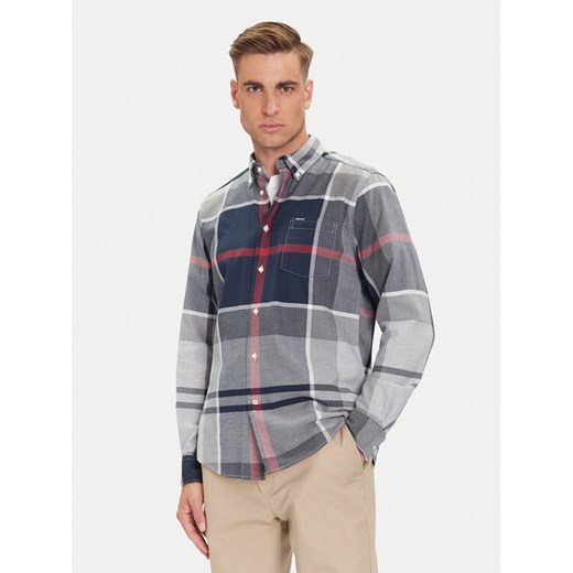 Barbour Koszula Dunoon MSH4980TN21 Szary Regular Fit ze sklepu MODIVO w kategorii Koszule męskie - zdjęcie 185792909