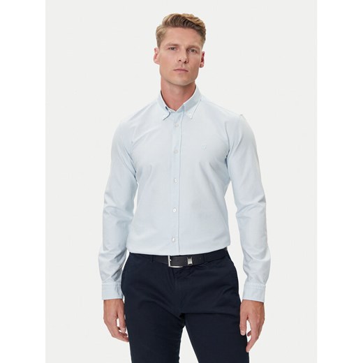 BOSS Koszula H-Roan 50544917 Błękitny Slim Fit ze sklepu MODIVO w kategorii Koszule męskie - zdjęcie 185792946