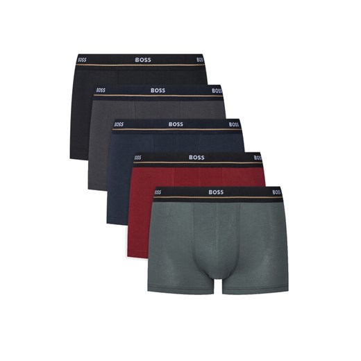 BOSS Komplet 5 par bokserek Essential 50531660 Kolorowy ze sklepu MODIVO w kategorii Majtki męskie - zdjęcie 185792957