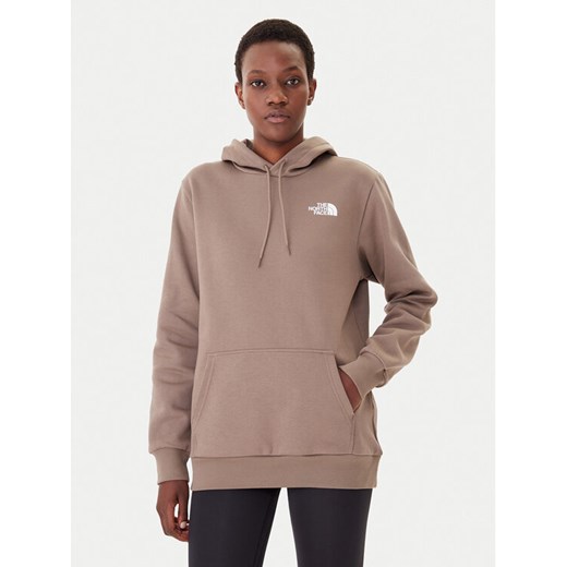 The North Face Bluza Simple Dome NF0A89EY Brązowy Regular Fit ze sklepu MODIVO w kategorii Bluzy damskie - zdjęcie 185792966