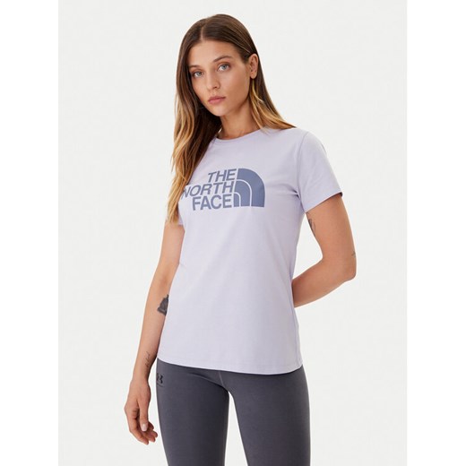 The North Face T-Shirt Easy NF0A8A6D Fioletowy Regular Fit ze sklepu MODIVO w kategorii Bluzki damskie - zdjęcie 185793016