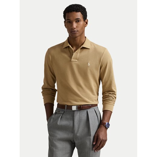 Polo Ralph Lauren Polo 710680790123 Beżowy Custom Slim Fit ze sklepu MODIVO w kategorii T-shirty męskie - zdjęcie 185793068