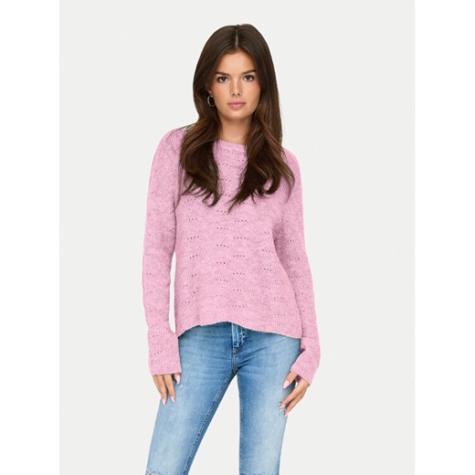ONLY Sweter 15234745 Różowy Regular Fit ze sklepu MODIVO w kategorii Swetry damskie - zdjęcie 185793075