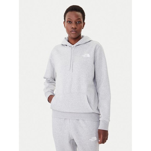 The North Face Bluza Simple Dome NF0A89EY Szary Regular Fit ze sklepu MODIVO w kategorii Bluzy damskie - zdjęcie 185793099