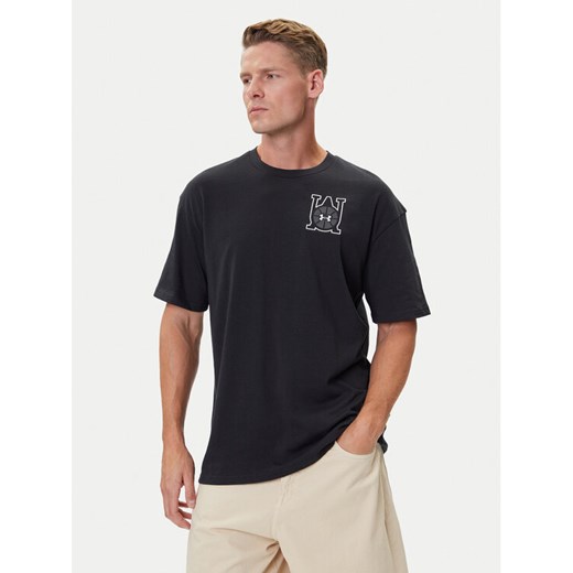 Under Armour T-Shirt Hoops Courtside 6003686 Czarny Oversize ze sklepu MODIVO w kategorii T-shirty męskie - zdjęcie 185793106