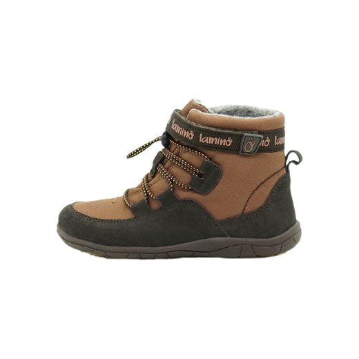 lamino Skórzane buty w kolorze jasnobrązowym do chodzenia na boso ze sklepu Limango Polska w kategorii Buty zimowe dziecięce - zdjęcie 185794679