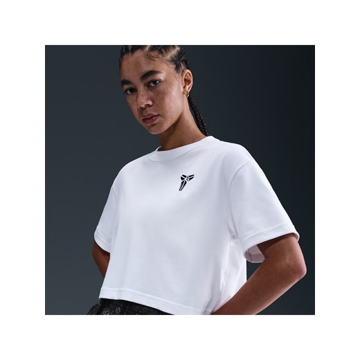 Damski T-shirt o skróconym kroju do koszykówki Dri-FIT Kobe - Biel ze sklepu Nike poland w kategorii Bluzki damskie - zdjęcie 185795699