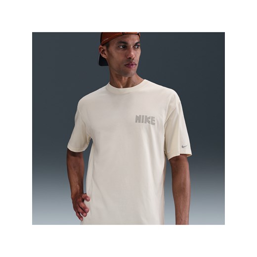 Męski T-shirt do biegania Nike - Brązowy ze sklepu Nike poland w kategorii T-shirty męskie - zdjęcie 185795747