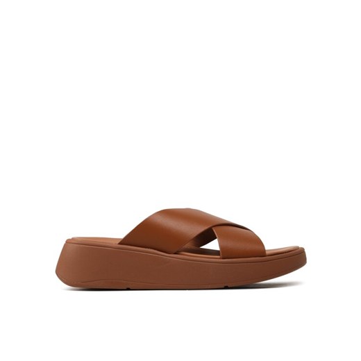 Klapki FitFlop F-MODE FW5-592 Brązowy ze sklepu eobuwie.pl w kategorii Klapki damskie - zdjęcie 185796198