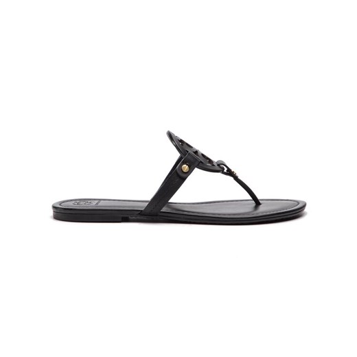 Japonki Tory Burch Miller 11744 Czarny ze sklepu eobuwie.pl w kategorii Klapki damskie - zdjęcie 185796356