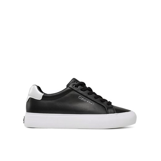 Sneakersy Calvin Klein Vulc Lace Up HW0HW01681 Czarny ze sklepu eobuwie.pl w kategorii Buty sportowe damskie - zdjęcie 185796377