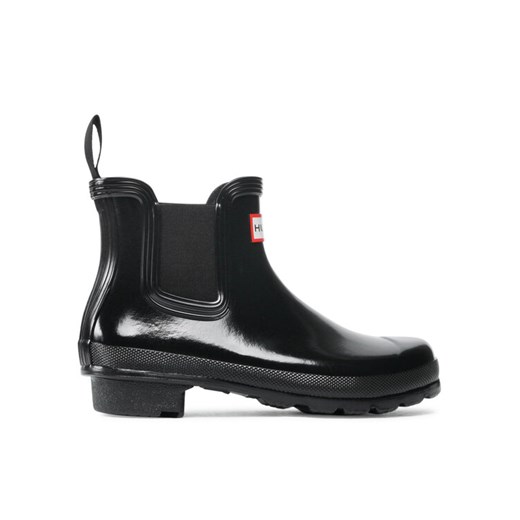 Kalosze Hunter Original Chelsea Gloss WFS2078RGL Czarny ze sklepu eobuwie.pl w kategorii Kalosze damskie - zdjęcie 185796416